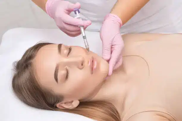 Injecting Voluma To Female Patient