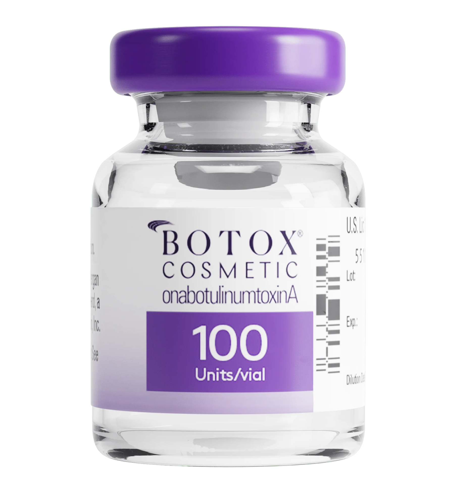Botox Cosmetic Onabotulinumtoxina 100 Units Per Vial For Wrinkle Treatment And Cosmetic Use.