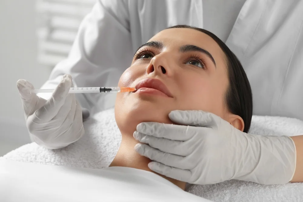 Patient Receiving A&Lt;Br /&Gt;
Professional Juvederm Volbella Treatment For Natural-Looking Lips