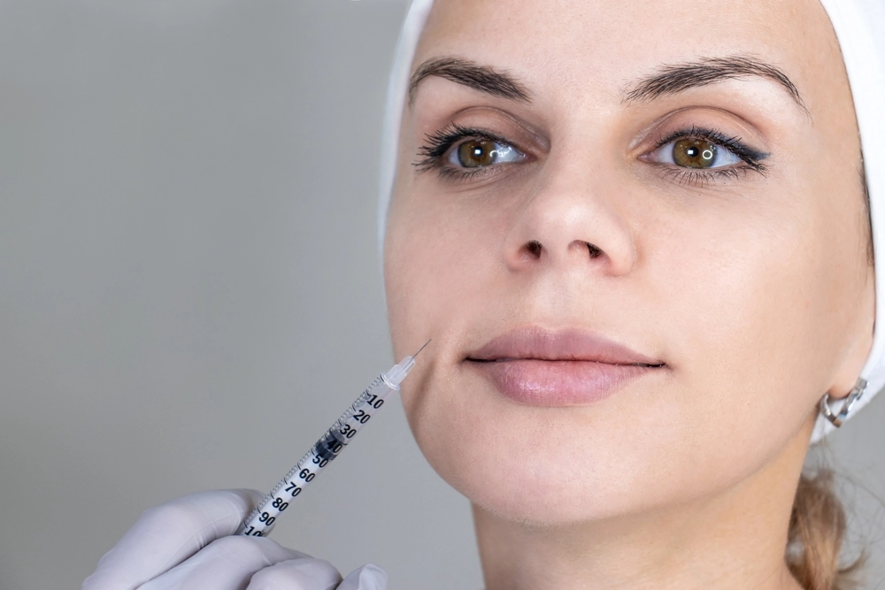 Woman Receiving Belotero Balance Dermal Filler Injection.