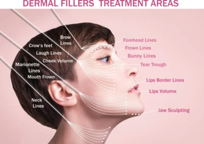Hylenex Injection Treatment Areas For Dissolving Dermal Fillers, Including Lips, Cheeks, Jawline, And Tear Trough.