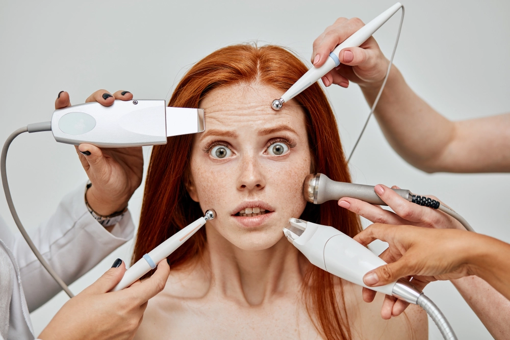Patient expressing curiosity about the side effects of cosmetic procedures.