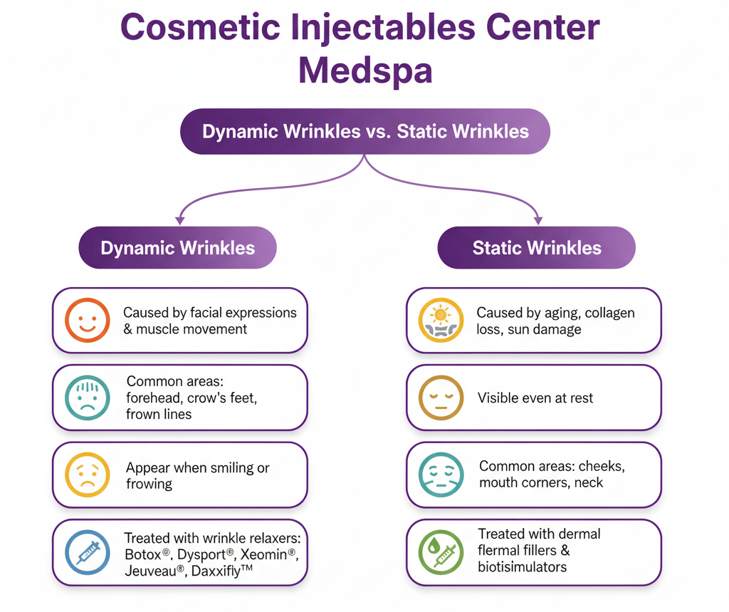 Dynamic Vs. Static Wrinkles: What’s The Difference And How To Treat Each