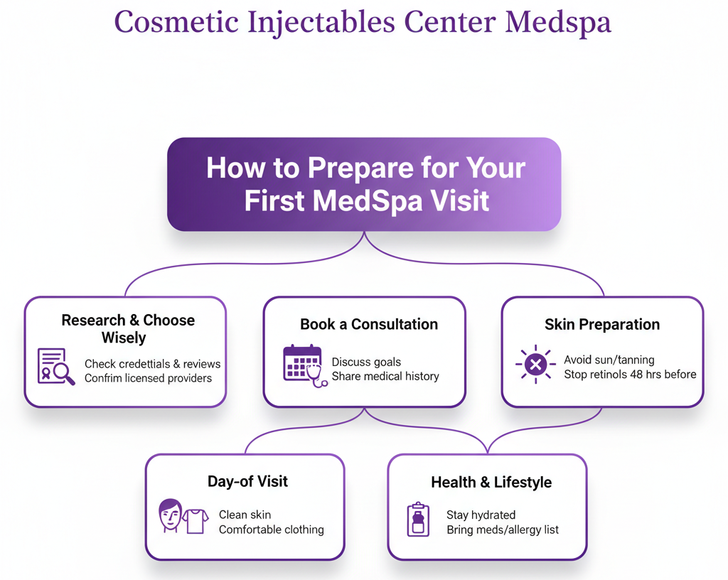 How to prepare your first visit for Medspa