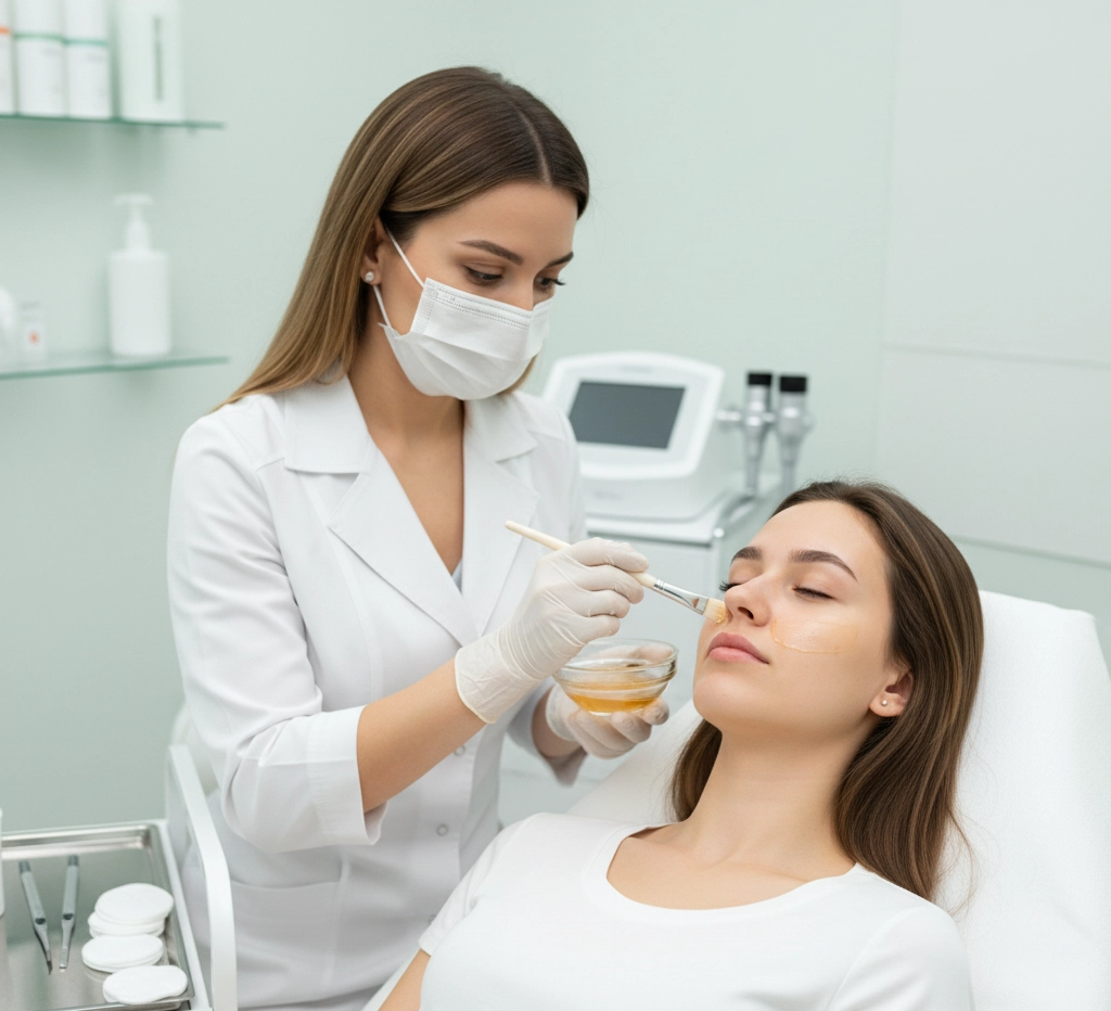 During Vi Peel Treatment At Cosmetic Injectables Center Medspa
