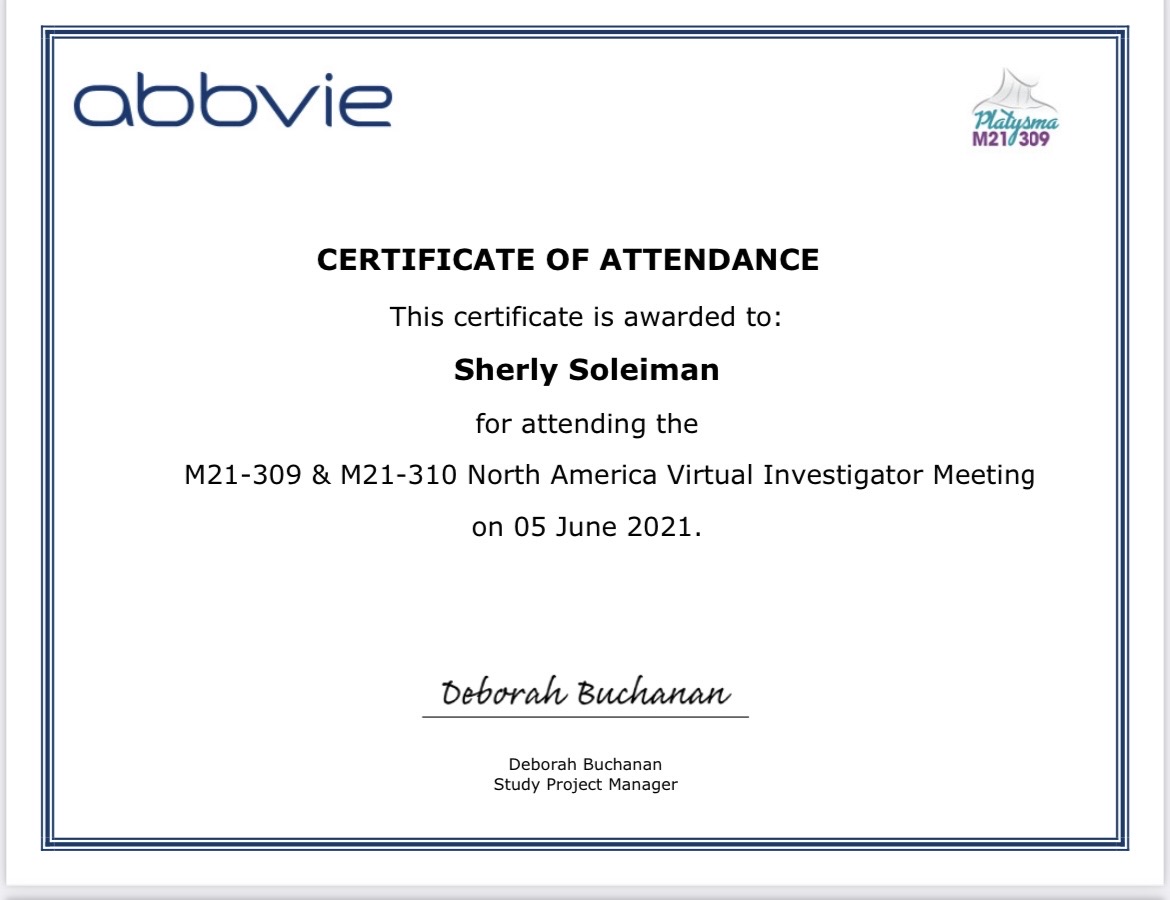 Abbvie Investigator Meeting 2021 | Cosmetic Injectables Center Medspa | Sherman Oaks, Los Angeles, Ca