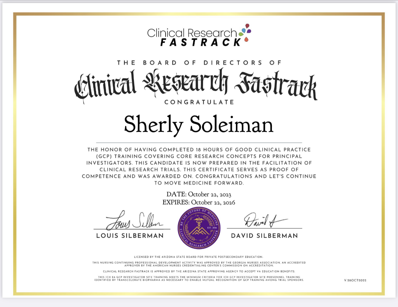 Cosmetic Injectables Trainer - Dr. Sherly Soleiman, Md