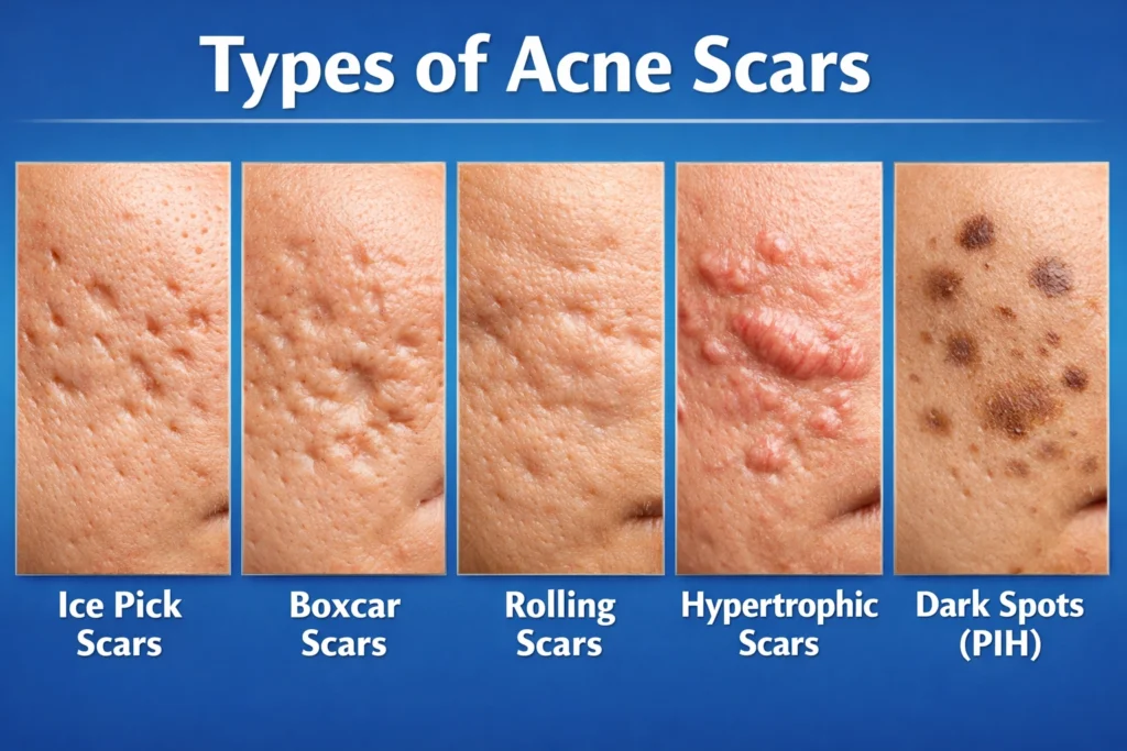 Acne Scars By Scar Type