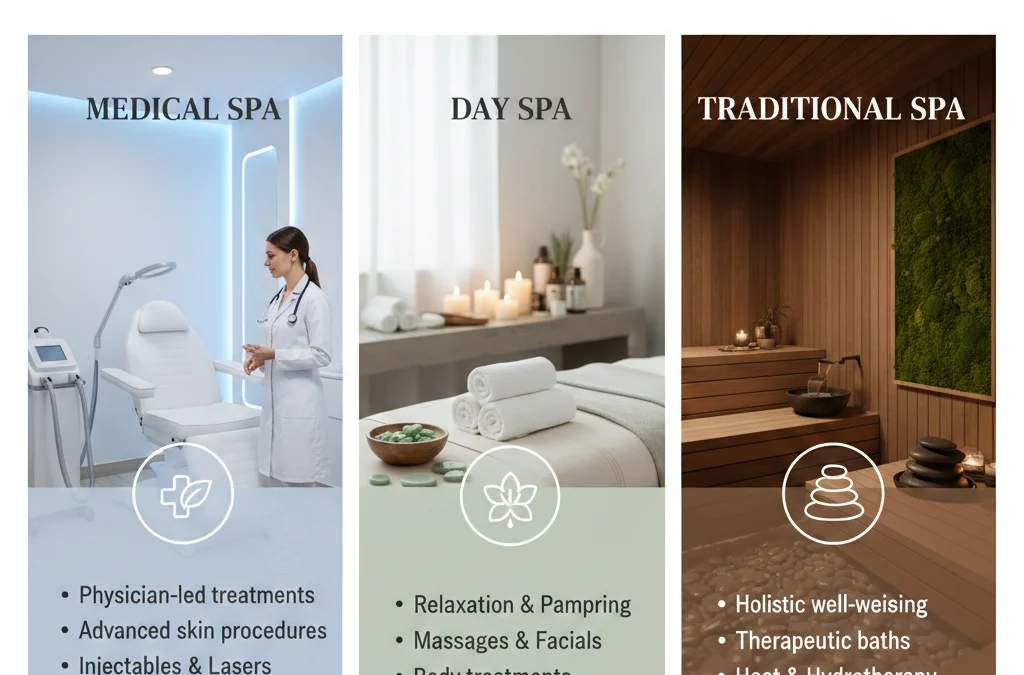 What’s the Difference Between a Medical Spa, Day Spa, and Traditional Spa?